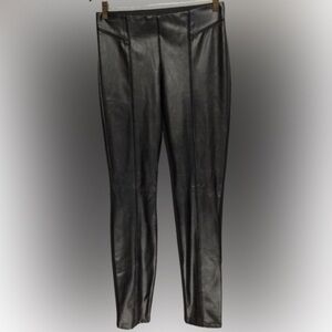 Conrad C Stretch Half Faux Leather Pull-on
Pants Size 10 Black Leggings/Pants